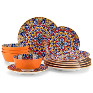 12/24 Piece New Bohemian Ceramic Dinnerware Dinner Plate/Dessert/Bowl