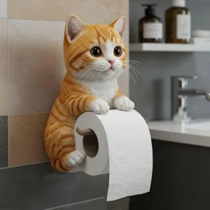 Wall Mounted Toilet Paper Roll Holder for Bathroom, Kitchen or Bedroom!