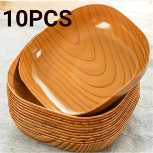 10PCS Japanese-style/Imitation Wood Grain/Food Grade/Bowl