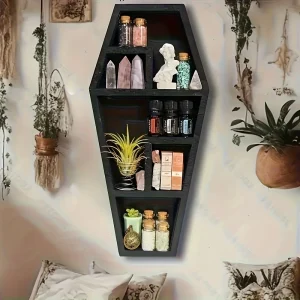 A Wooden Coffin Rack Basket/Suitable for decorating