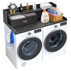 Washer Dryer Countertop w/ Drawer Shelf/Laundry Organizer