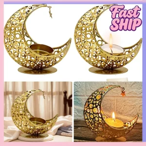 Moon Shaped Candle Holder/Tea Light Holder